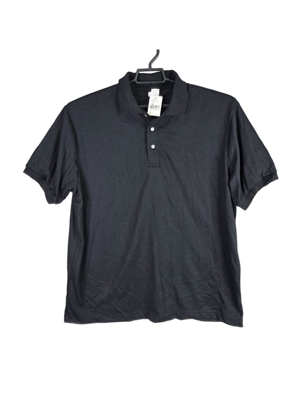 Mens Hartwell Black Polo Shirt Short Sleeve Cotton Polyester Blend Size XXL